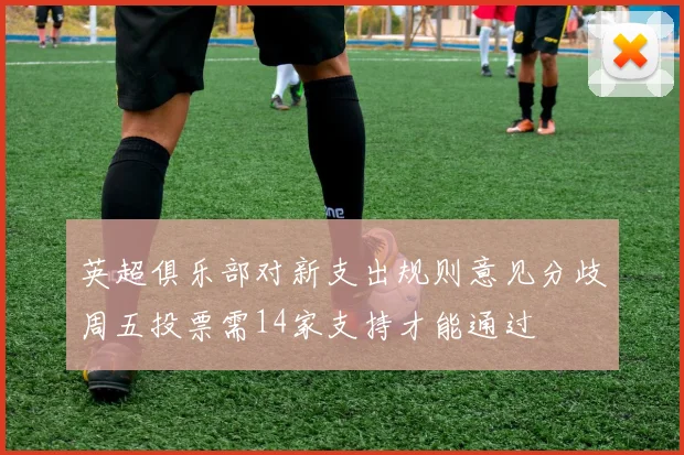 英超俱乐部对新支出规则意见分歧周五投票需14家支持才能通过